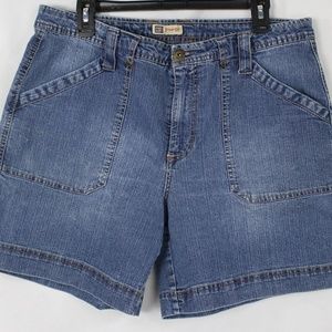 Faded Glory STRETCH Missy Denim Blue Jean Shorts S
